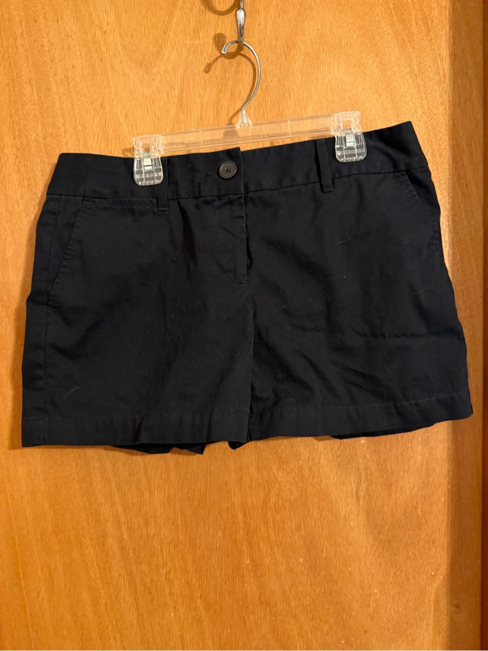 Ann Taylor Black Tailored Cotton Bermuda Shorts